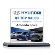 Cardiff VividPrint™ Award - Black | https://www.bestnamebadges.com