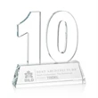 Milestone Optical Award - Clear | https://www.bestnamebadges.com