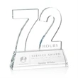 Milestone Optical Award - Clear | https://www.bestnamebadges.com