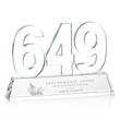 Milestone Optical Award - Clear | https://www.bestnamebadges.com