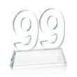 Milestone Optical Award - Clear | https://www.bestnamebadges.com