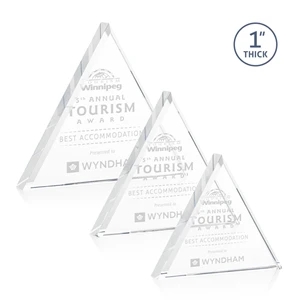 Brighton Award - Clear | https://www.bestnamebadges.com
