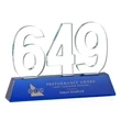 Milestone Optical Award - Blue | https://www.bestnamebadges.com