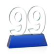 Milestone Optical Award - Blue | https://www.bestnamebadges.com