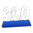 Milestone Optical Award - Blue | https://www.bestnamebadges.com