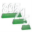 Milestone Optical Award - Green | https://www.bestnamebadges.com