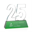 Milestone Optical Award - Green | https://www.bestnamebadges.com