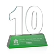 Milestone Optical Award - Green | https://www.bestnamebadges.com