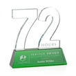 Milestone Optical Award - Green | https://www.bestnamebadges.com