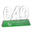 Milestone Optical Award - Green | https://www.bestnamebadges.com