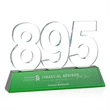 Milestone Optical Award - Green | https://www.bestnamebadges.com