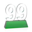 Milestone Optical Award - Green | https://www.bestnamebadges.com