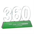 Milestone Optical Award - Green | https://www.bestnamebadges.com