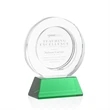 Templeton Award on Base - Green | https://www.bestnamebadges.com