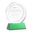 Templeton Award on Base - Green | https://www.bestnamebadges.com