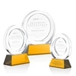 Templeton Award on Base - Amber | https://www.bestnamebadges.com
