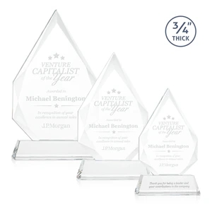 Hawthorne Award on Newhaven - Clear | https://www.bestnamebadges.com