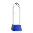 Clarington Award on Base - Blue | https://www.bestnamebadges.com