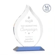 Worthington Flame Award - Blue | https://www.bestnamebadges.com