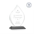 Worthington Flame Award - Black | https://www.bestnamebadges.com