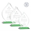 Worthington Flame Award- Green | https://www.bestnamebadges.com