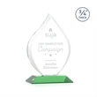 Worthington Flame Award- Green | https://www.bestnamebadges.com