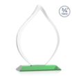 Worthington Flame Award- Green | https://www.bestnamebadges.com