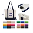 Custom Canvas Tote Bags With Front Pocket | https://www.bestnamebadges.com