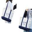 Custom Canvas Tote Bags With Front Pocket | https://www.bestnamebadges.com