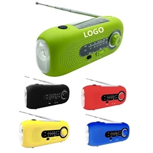 2000Mah Solar Hand Crank Weather Emergency Radio