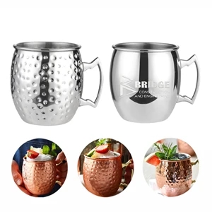 Custom Stainless Steel Copper Plated Moscow Mule Mug | https://www.bestnamebadges.com