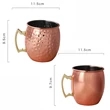 Custom Stainless Steel Copper Plated Moscow Mule Mug | https://www.bestnamebadges.com