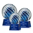 Genista Award on Robson Base - Blue | https://www.bestnamebadges.com