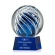 Genista Award on Robson Base - Blue | https://www.bestnamebadges.com