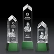 Clarington on Base 3D - Green | https://www.bestnamebadges.com