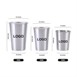 Stainless Steel Pint Cups  | https://www.bestnamebadges.com