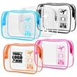 Clear Toiletry Travel Makeup Cosmetic Bag for Women Men | https://www.bestnamebadges.com