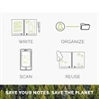 Eco-Friendly Smart Reusable A5 Notebook  | https://www.bestnamebadges.com