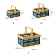 Collapsible Plastic Grocery Shopping Baskets | https://www.bestnamebadges.com