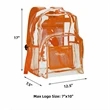 PVC Transparent Backpack | https://www.bestnamebadges.com