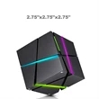 Cube Stereo Speaker Music Player | https://www.bestnamebadges.com