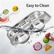 5 Section Car Shape 304 Stainless Divided Platter | https://www.bestnamebadges.com