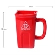 Creative Ceramic Trash Can Drinking Mug | https://www.bestnamebadges.com