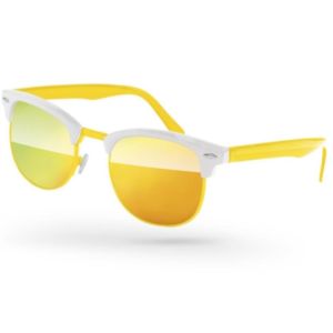 Metal Club Promotional Mirror Sunglasses W/ Temple Imprint