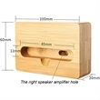Bamboo Wooden Phone Amplifier Stand | https://www.bestnamebadges.com