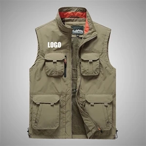 Stand Collar Fishing Outdoor Vest | https://www.bestnamebadges.com