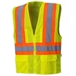 Hi Vis Class 2 Reflective Zipper Mesh Safety Vest 4 Pockets | https://www.bestnamebadges.com