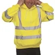 Class 3 High Vis Reflective Safety Workwear Hoodie Pullover | https://www.bestnamebadges.com