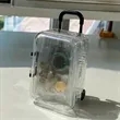 Mini Cute Transparent PP Trolley Case Jewelry Box | https://www.bestnamebadges.com