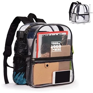 Clear Heavy Duty PVC Transparent Backpack | https://www.bestnamebadges.com